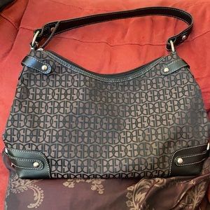 GIANI BERNINI Signature Shoulder Bag Brown and black